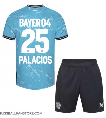 Bayer Leverkusen Exequiel Palacios #25 Replik 3rd trikot Kinder 2023-24 Kurzarm (+ Kurze Hosen)